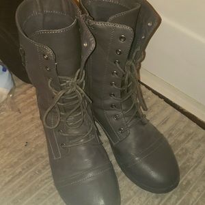 Gray Boots
